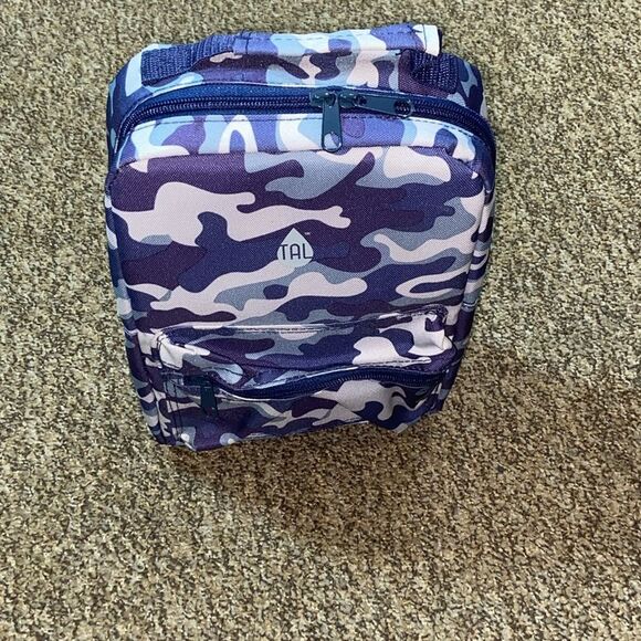 Tal Hard Blue and White LunchBag Camuflauge Insulated with Stylish Design - Picture 2 of 8